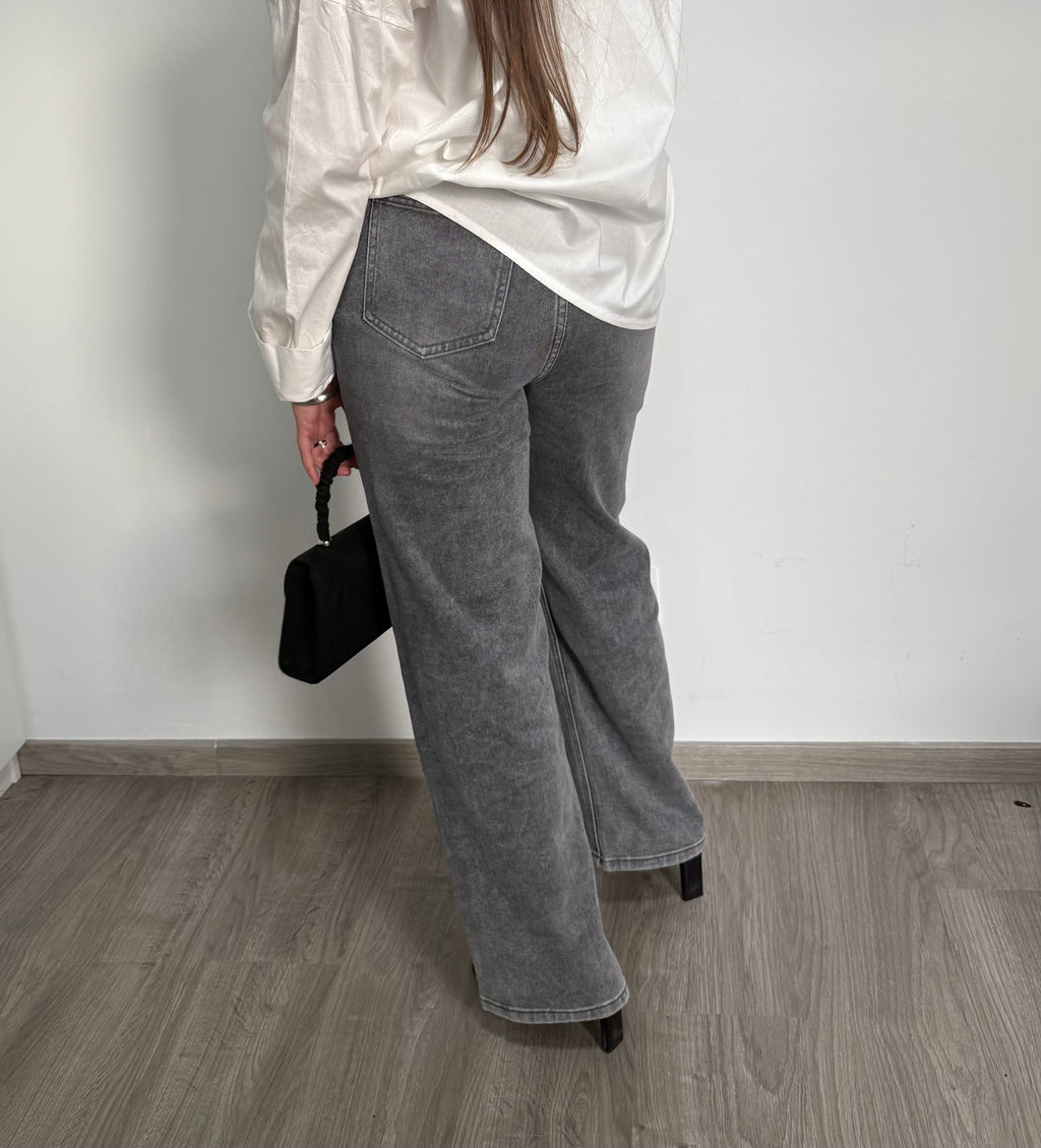 Jean Gris push up coupe droite