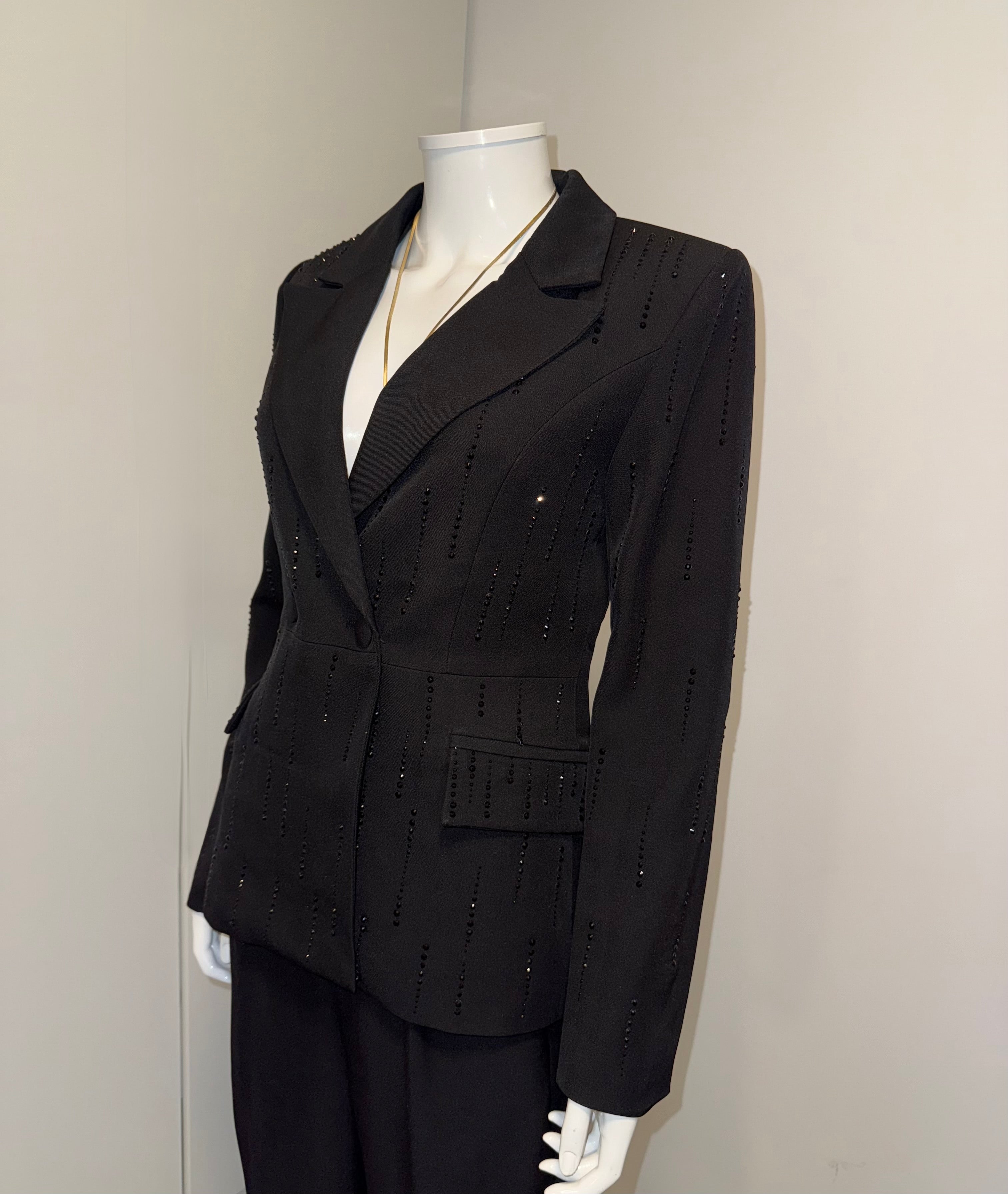 Tailleur Noir Strass