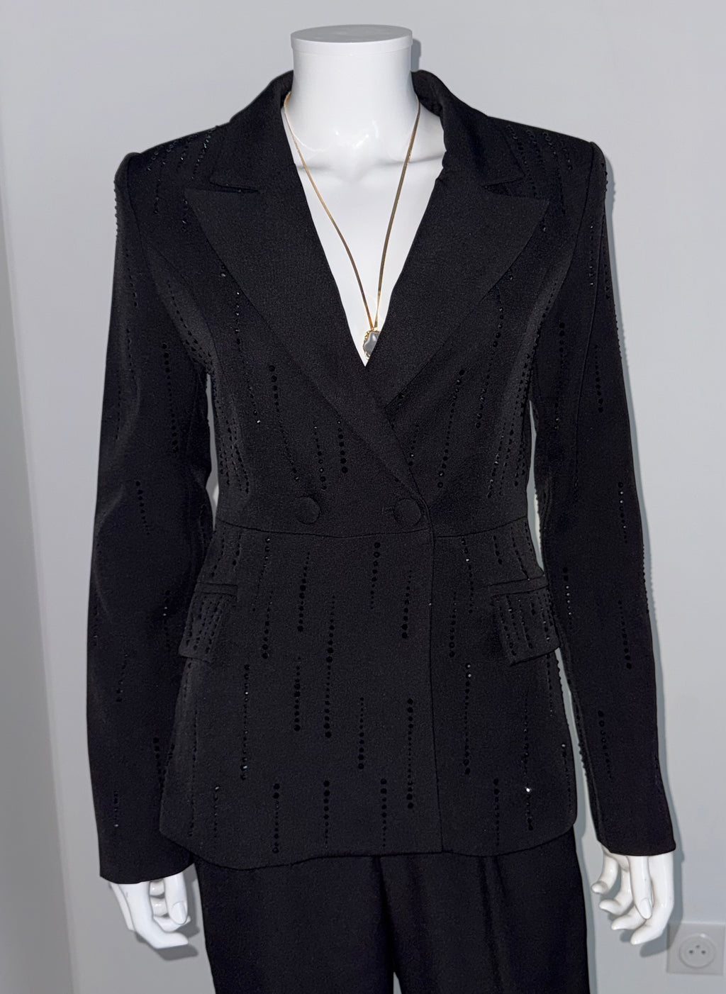 Tailleur Noir Strass