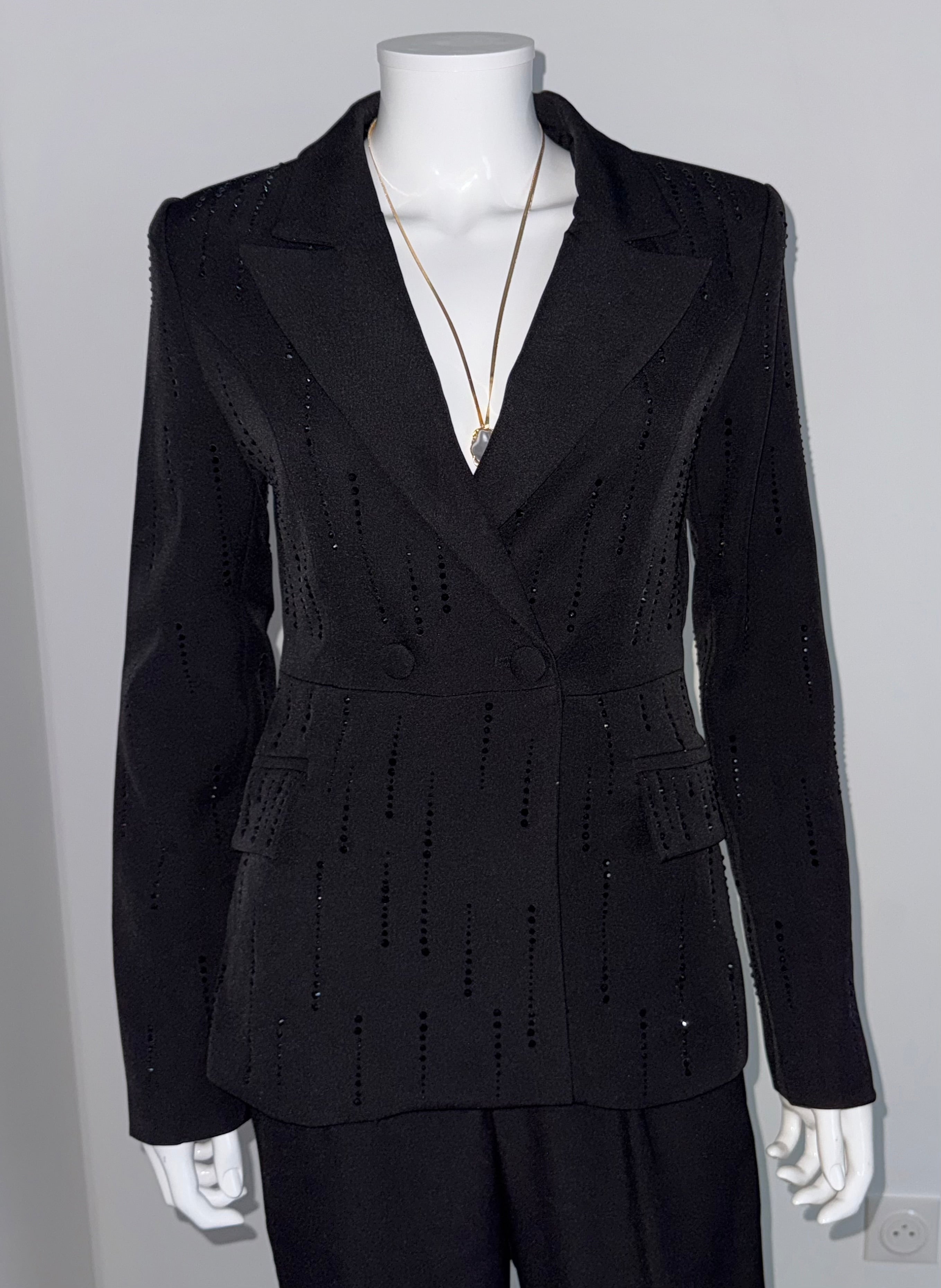 Tailleur Noir Strass