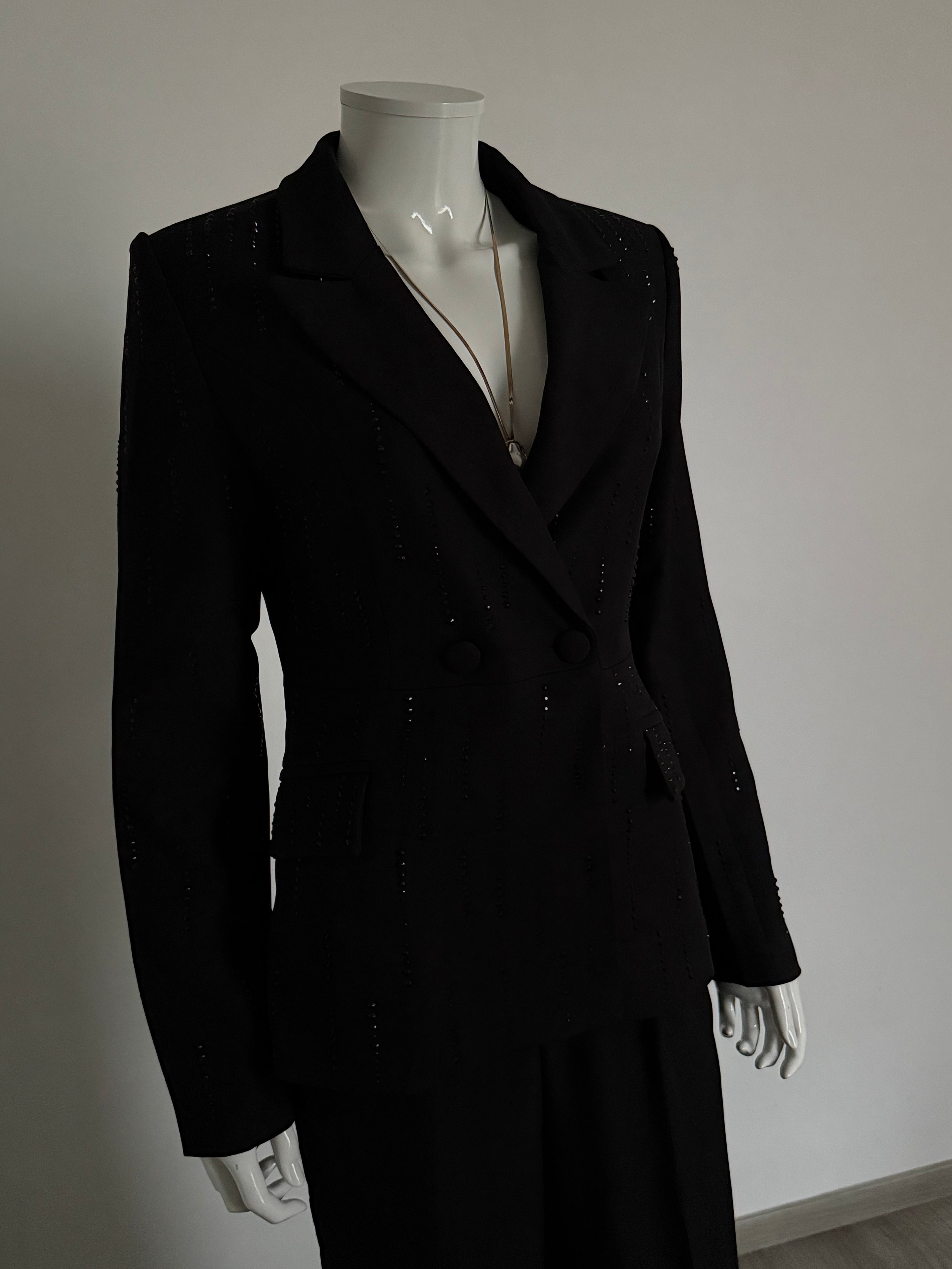 Tailleur Noir Strass